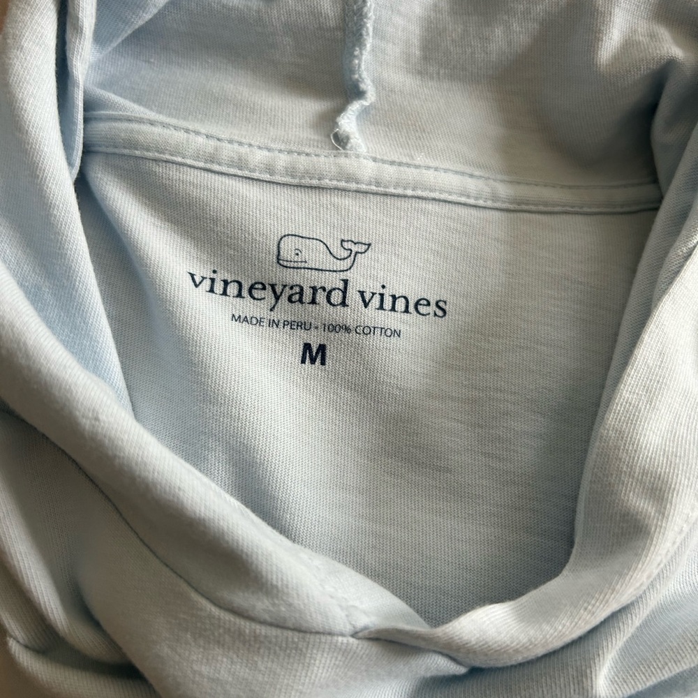 Vineyard Vines Sky Blue Cotton Hoodie